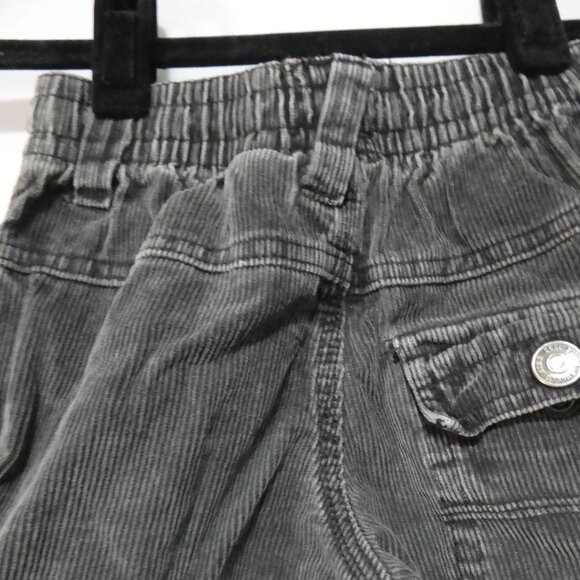 WOODLAND RUGGED WEAR | size 3 | Grey Corduroy Cotton Cargo Pants - Picture 11 of 16